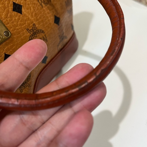 MCM VINTAGE COGNAC VISETOS HANDBAG - Picture 11 of 15